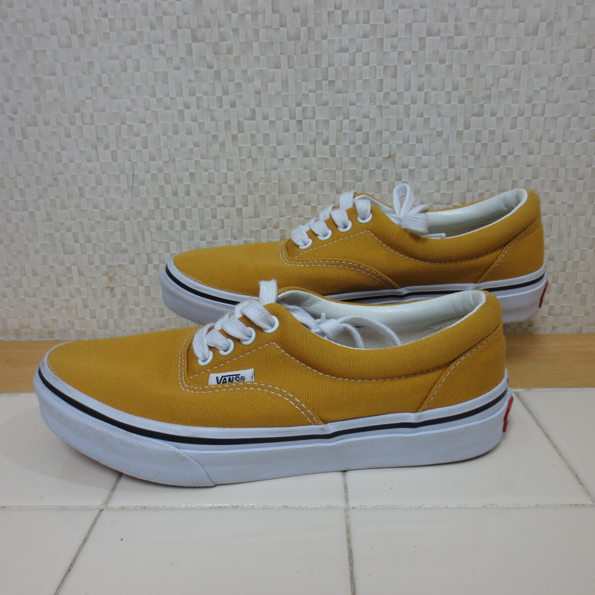 バンズ エラ イエロー 23cm スニーカー VANS ERA 23cm レタパ600円 K10/4拍卖