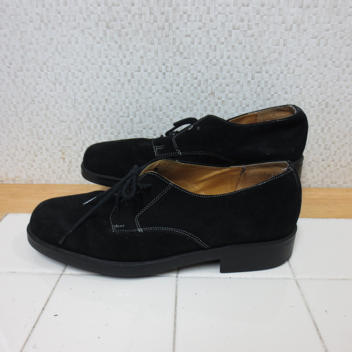 クレマン ビューティー&ユース 黒 25.5cm~26cm スエード ビジネスシューズ KLEMAN×BEAUTY&YOUTH 佐川送料700円 K10/5拍卖