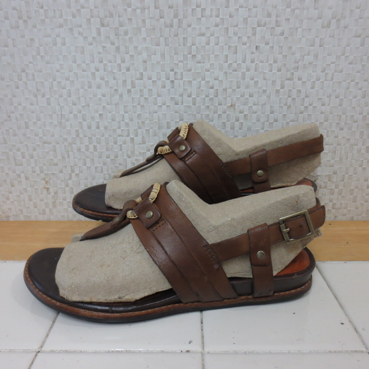 ティンバーランド アースキーパーズ ブラウン 23cm サンダル Timberland Earthkeepers レタパ600円 K10/6拍卖
