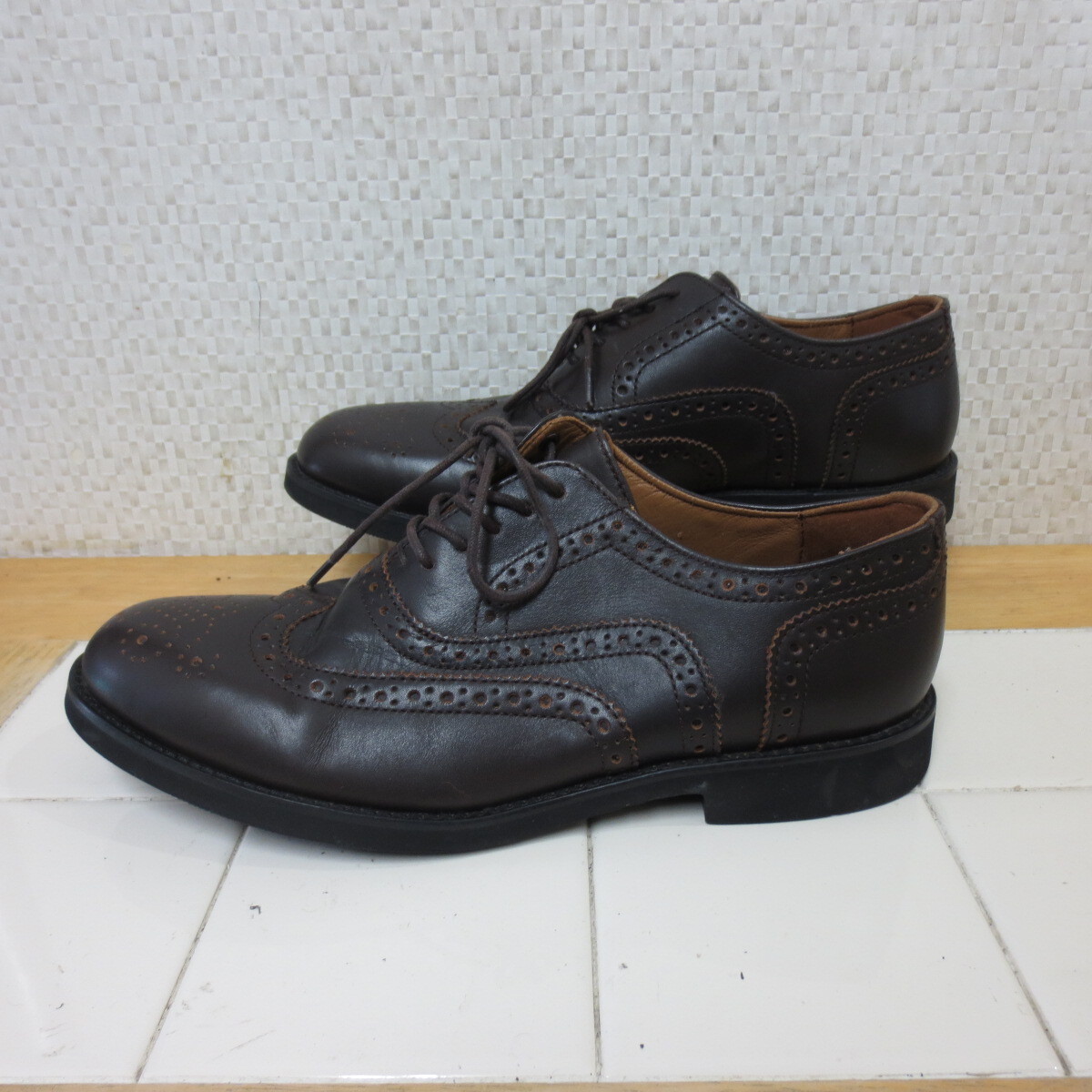 セダークレスト ブラウン 25.5cm ビジネスシューズ レザー CEDAR CREST 佐川送料700円 K10/7拍卖