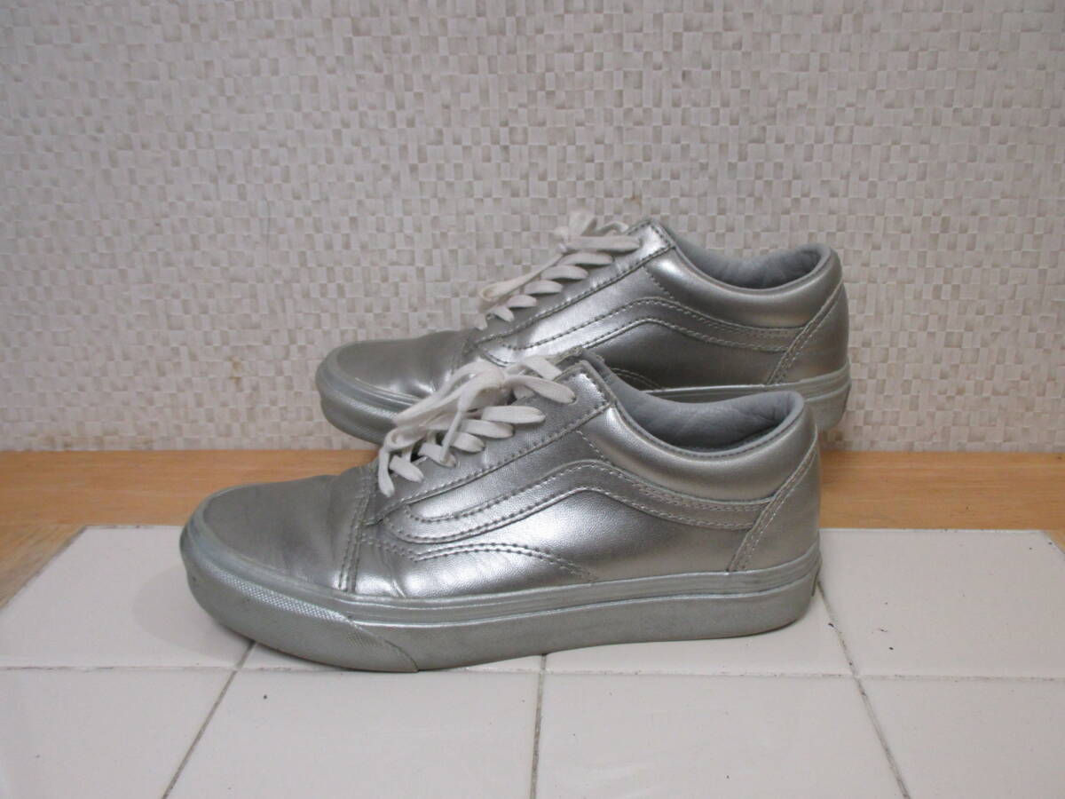 バンズ 500714 オールドスクール シルバー 23cm ローカットスニーカー VANS OLD SKOOL レタパ600円 K10/16拍卖