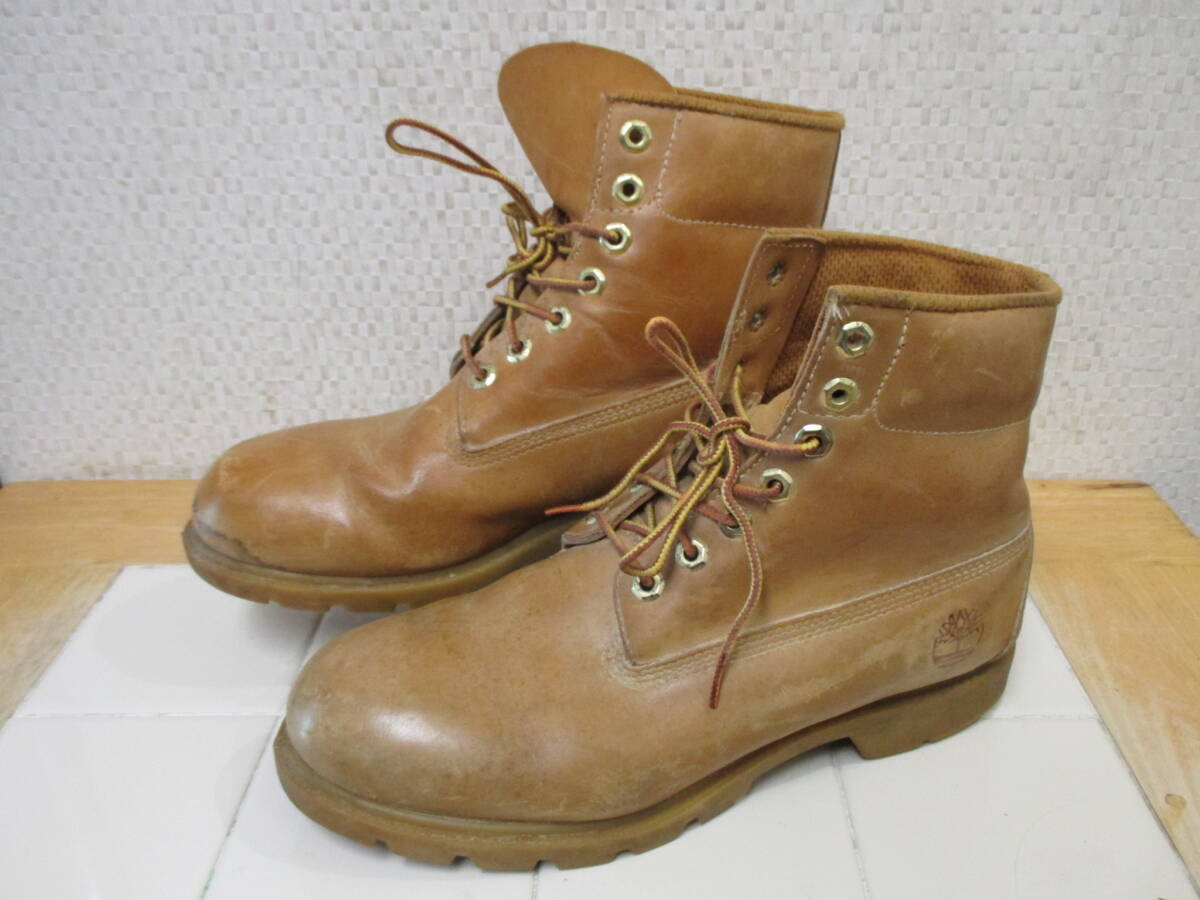ティンバーランド レースアップブーツ 100668240 キャメル 茶 8 1/2Wサイズ 26.5㎝ Timberland 佐川急便700円 I10/24拍卖