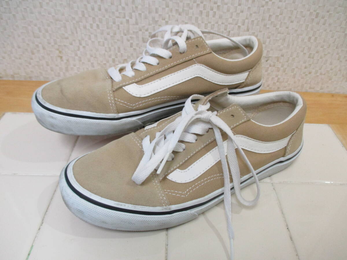 バンズ オールドスクール デラックス ジンジャー V36CL+CALM スエード ベージュ 24.5㎝ VANS OLD SCOOL DX GINGER レタパ600円 I10/24拍卖