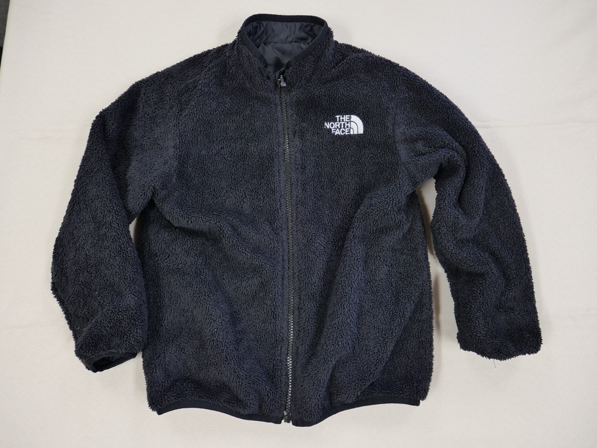 THE NORTH FACE ノースフェイス アウター フリース ジャンパー リバーシブル ブラック NYJ82032 130 男の子 女の子 USED 古着拍卖