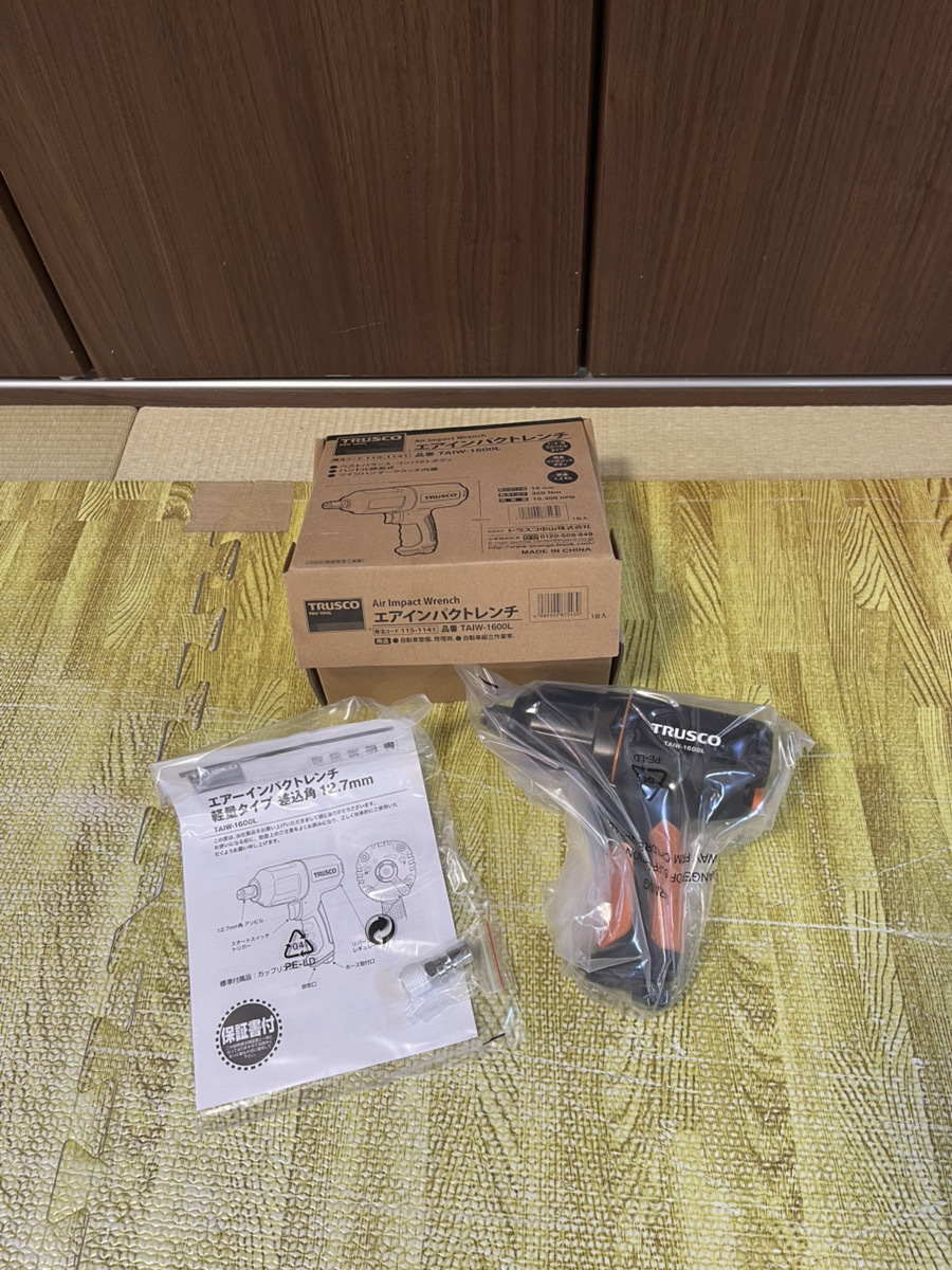 送料込み 未使用品 TRUSCO エアーインパクトレンチ TAIW-1600L 軽量タイプ 差込角12.7mm トラスコ中山拍卖