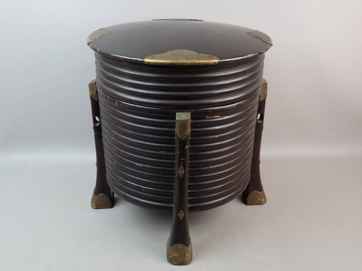 【骨董・茶道具】★古い 漆塗★★行器 gp015tb 和食器 古道具 大名道具 保貝 貝桶 アイヌ シントコ拍卖