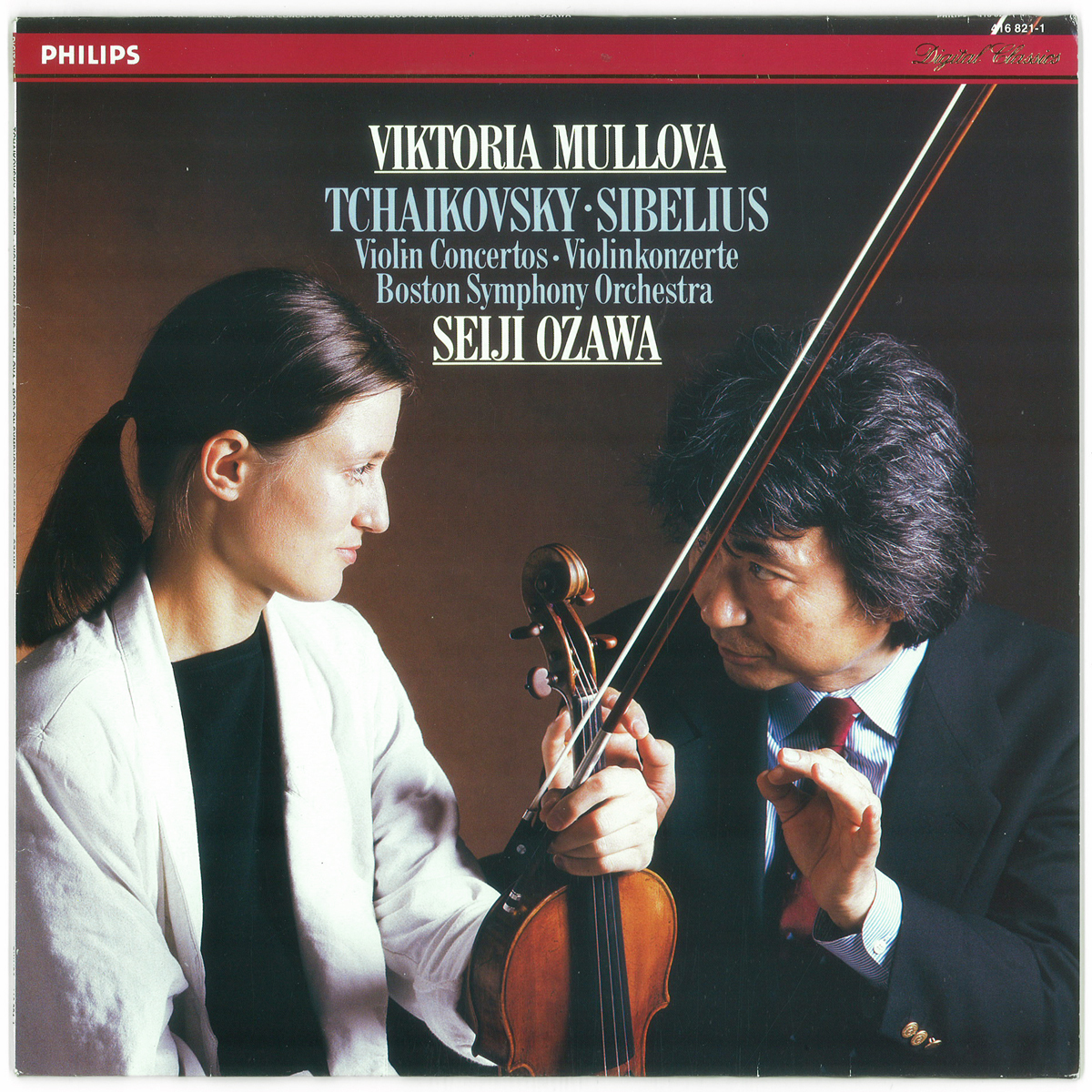 蘭Philips シベリウス「ヴァイオリン協奏曲」 ムローヴァ 小澤征爾拍卖