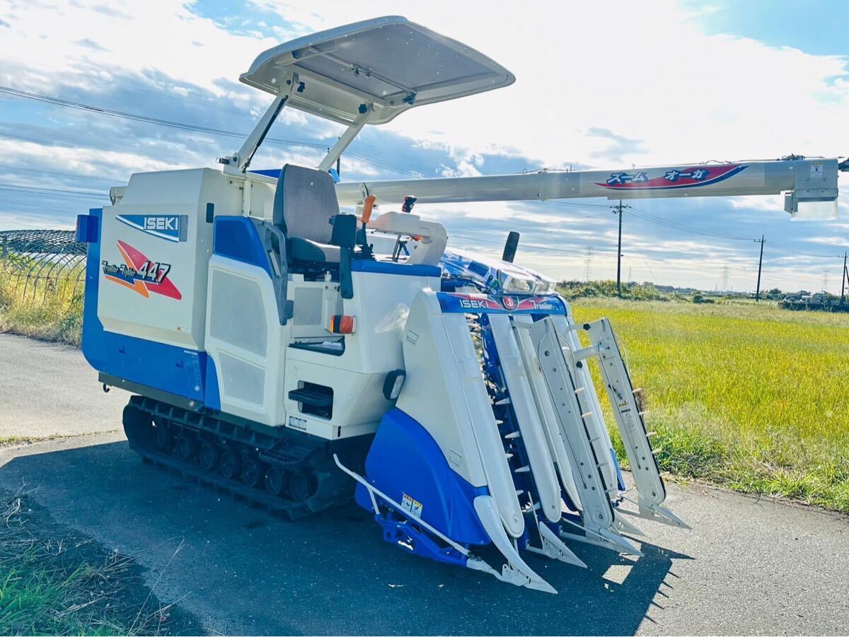 ★イセキHFG447Gコンバイン ★デバイダ3★アワメータ191.7h ★47馬力★4条刈拍卖