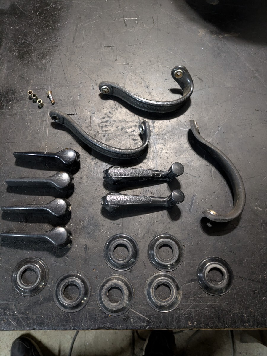 マツダ ポータートラックより取り外し 内装ハンドルセット ウインドウクランク ドア 取っ手 ポーターキャブ ポーターバン kbaa拍卖