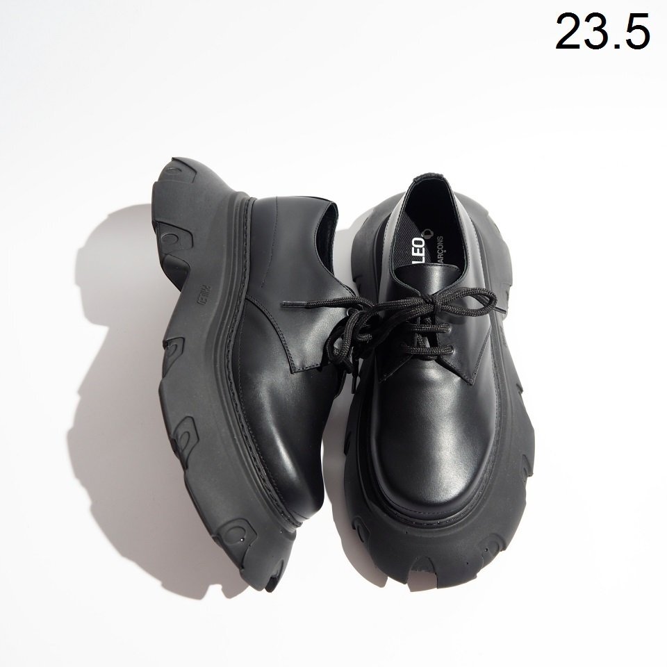 P8592P ▼COMME des GARCONS コムデギャルソン × PHILEO フィレオ▼ 24AW Derby Melted ダービーシューズ ブラック 37/23.5cm rb mks拍卖