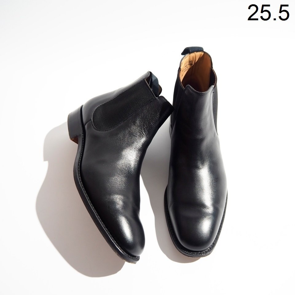 R0951P ▼Church's チャーチ▼ AMBERLEY アンバーリー チェルシーブーツ ブラック 65/25.5cm サイドゴアブーツ シューズ 秋~春 rb mks拍卖