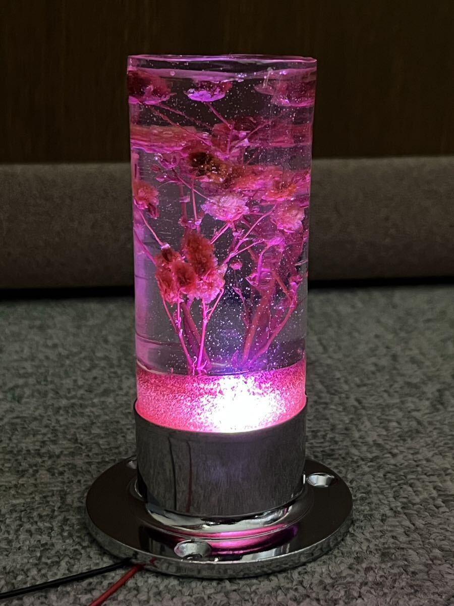 水中花 ミニ柱灯 置き型 ラメ入り LED 24V 12Vへ変更もOK デコトラ トラック野郎 旧車會 暴走族 アート 街道レーサー GX 男の城 観光バス 拍卖