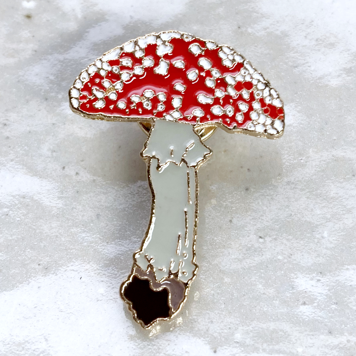 きのこ② ベニテングタケ02 毒キノコ◆ピンバッジ ピンズ バッチ ブローチ◆マッシュルーム 茸 山拍卖