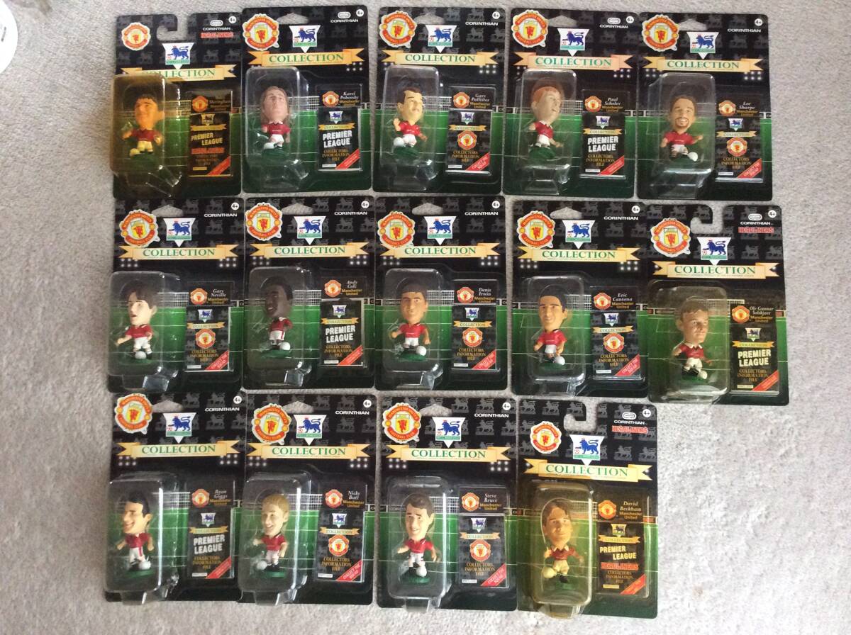 ☆ コリンシアン・Manchester United 14体 / カントナ・ベッカム・スコールズ・シェリンガム・スールシャール 等 ☆   拍卖