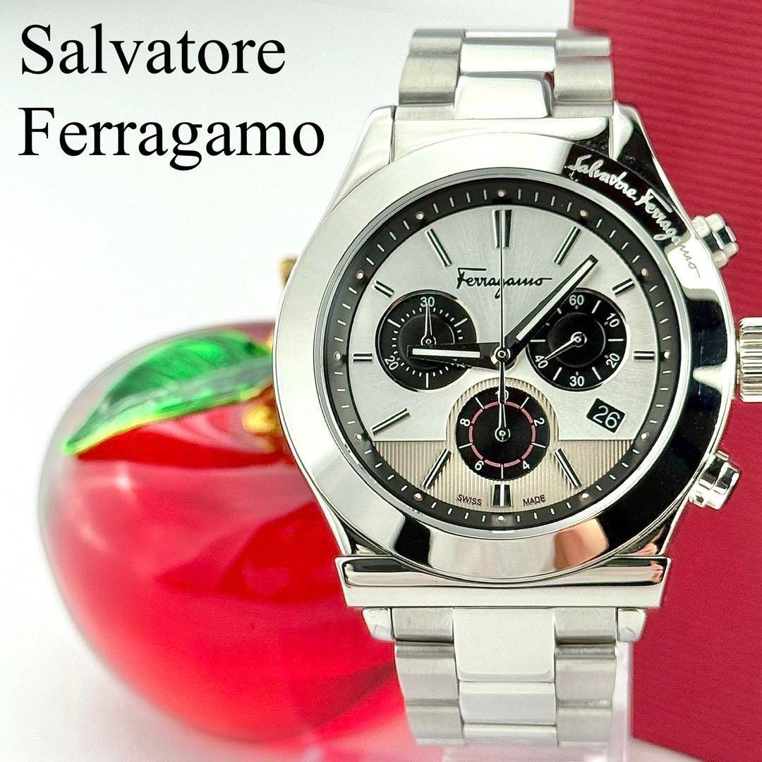 サルバトーレフェラガモ フィレンツェ クロノグラフ 新品電池 メンズ 853拍卖