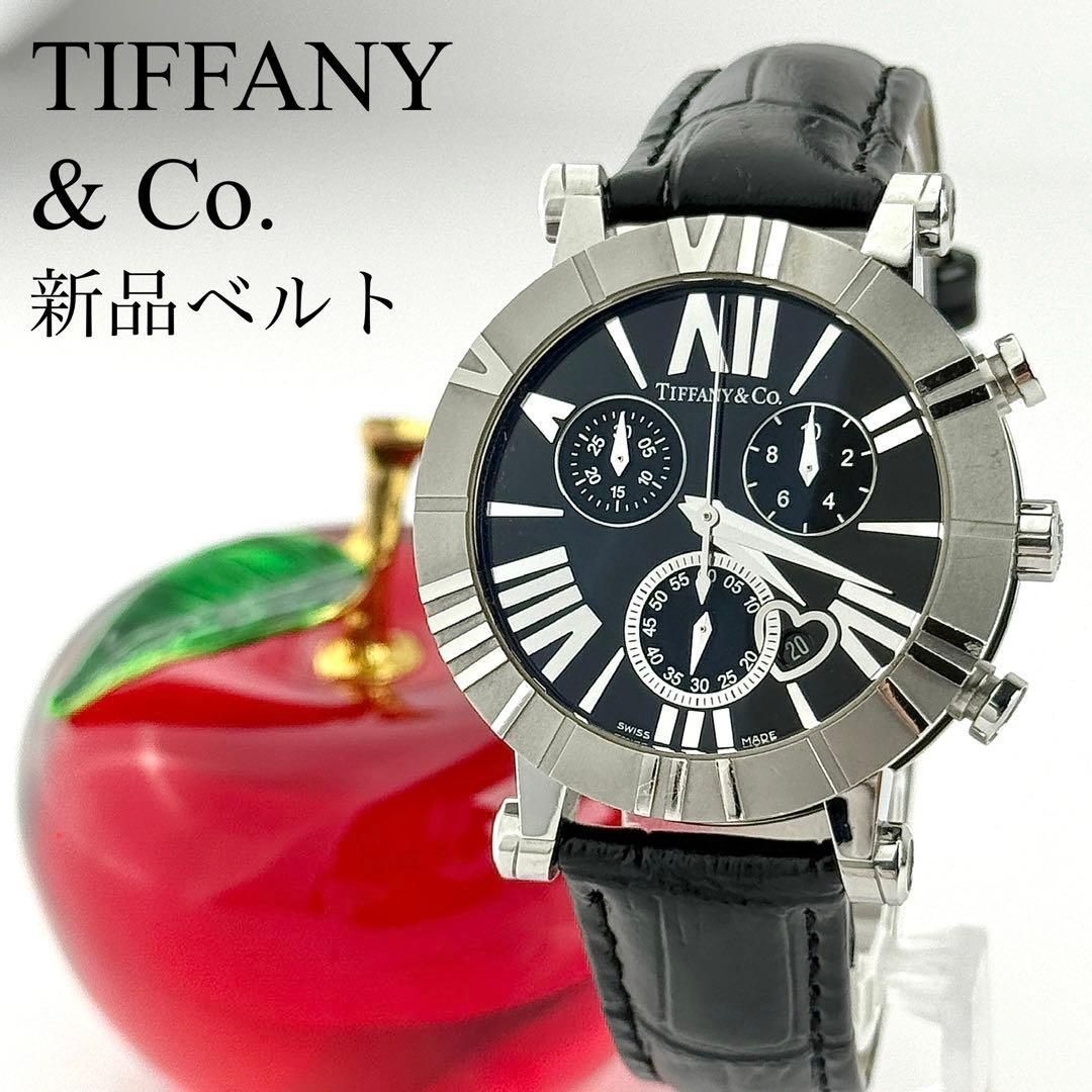 ティファニー アトラス クロノグラフ 新品ベルト 新品電池 メンズ 腕時計733拍卖