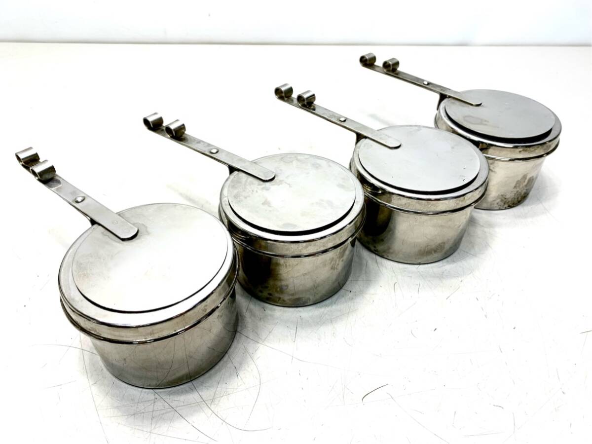 貴重 ビュッフェ用品 燃料ホルダー 4個セット 固形ランプ 保温 チェーフィングディッシュ パーティー A9761A08拍卖