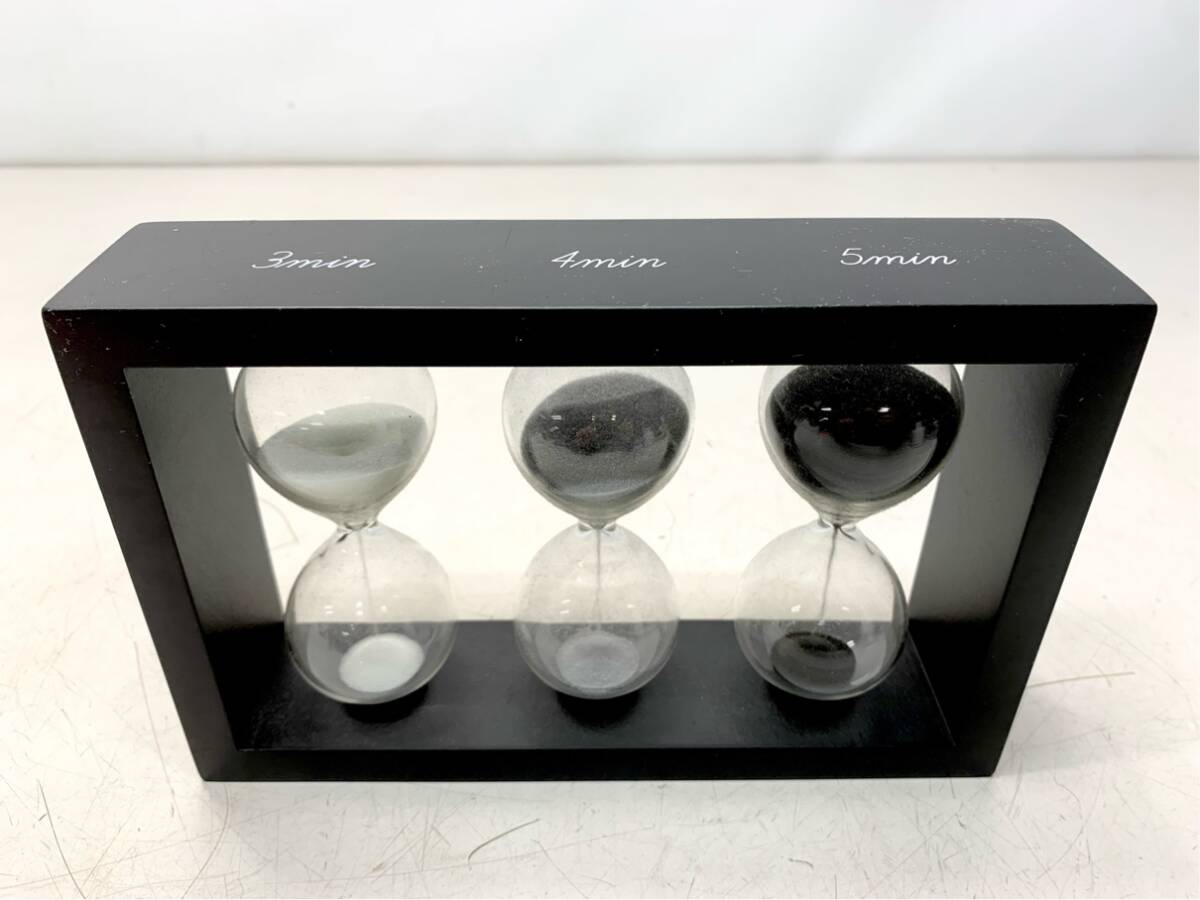 砂時計 オーナメント おしゃれ モノクロ シンプル 3分 4分 5分 ニトリ A9783A99拍卖