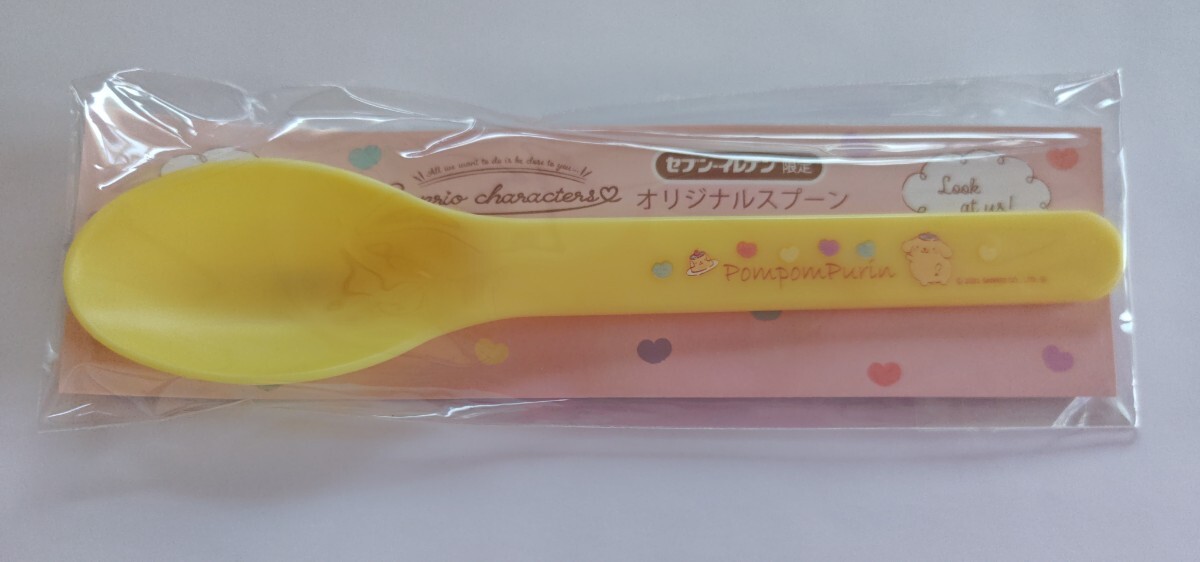 ポムポムプリン/サンリオ☆メラミンスプーン☆セブンイレブン限定/購入特典☆非売品☆未開封拍卖