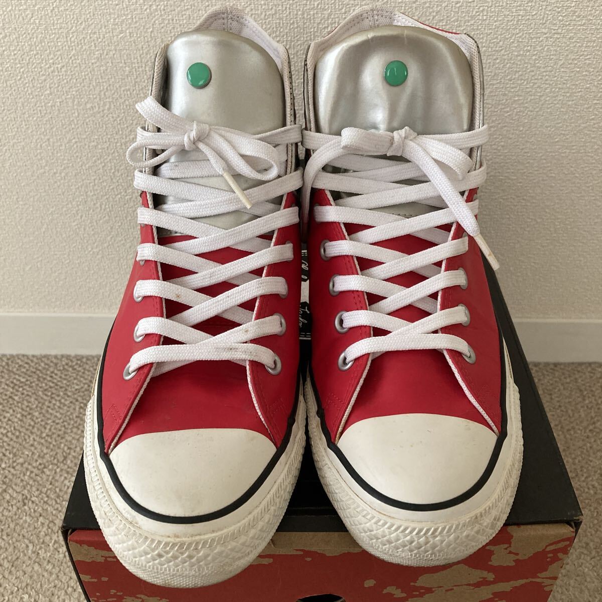 ◆CONVERSE ALL STAR 100 ULTRASEVEN HI コンバース オールスター 100 ウルトラセブン ハイカット HI 32961202275(レッド)28.0cm拍卖