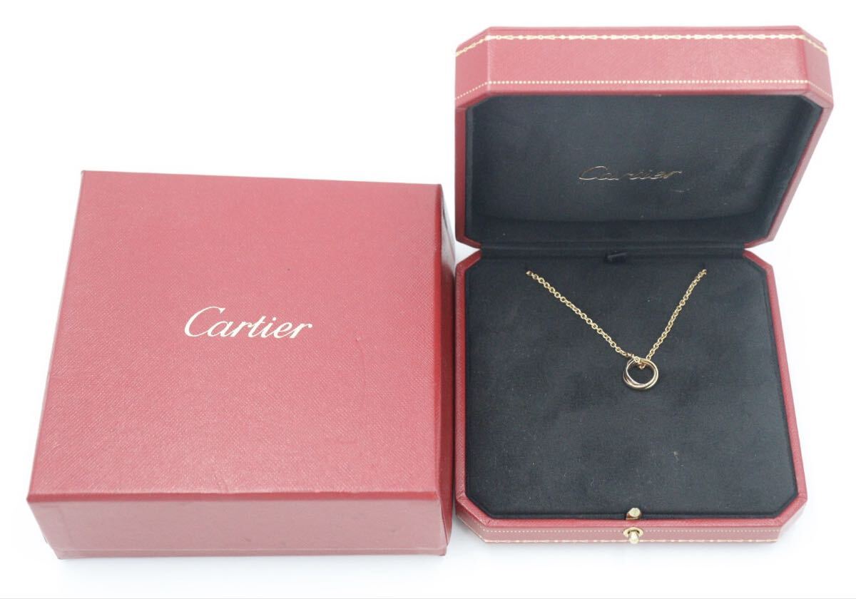 カルティエ/CARTIER/ベビー トリニティ/ネックレス/K18YG K18PG K18WG/3カラー拍卖
