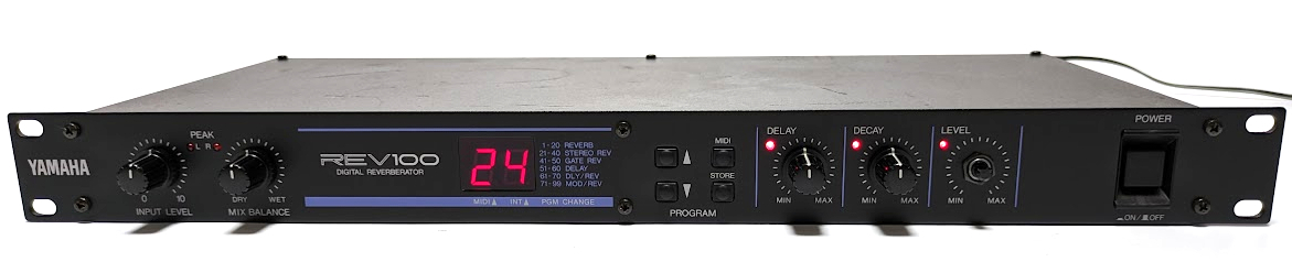 YAMAHA ヤマハ REV100 リバーブレーター デジタル リバーブ プロセッサー エフェクト エフェクター DIGITAL REVERBERATOR拍卖