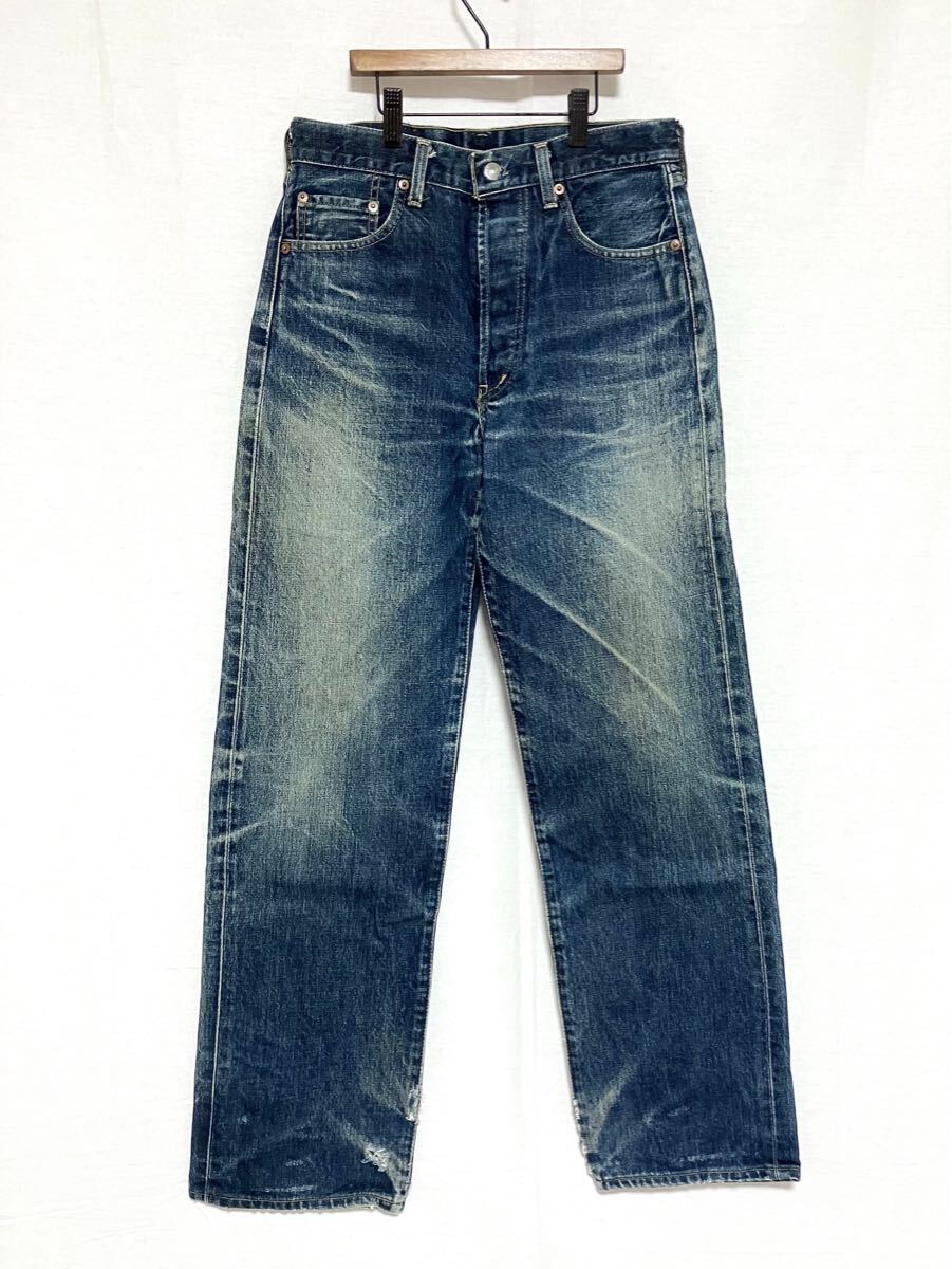 復刻 LEVI'S 503B-XX リーバイスジーンズ(W30)赤耳 ビッグE ボタンフライ デニムパンツ拍卖