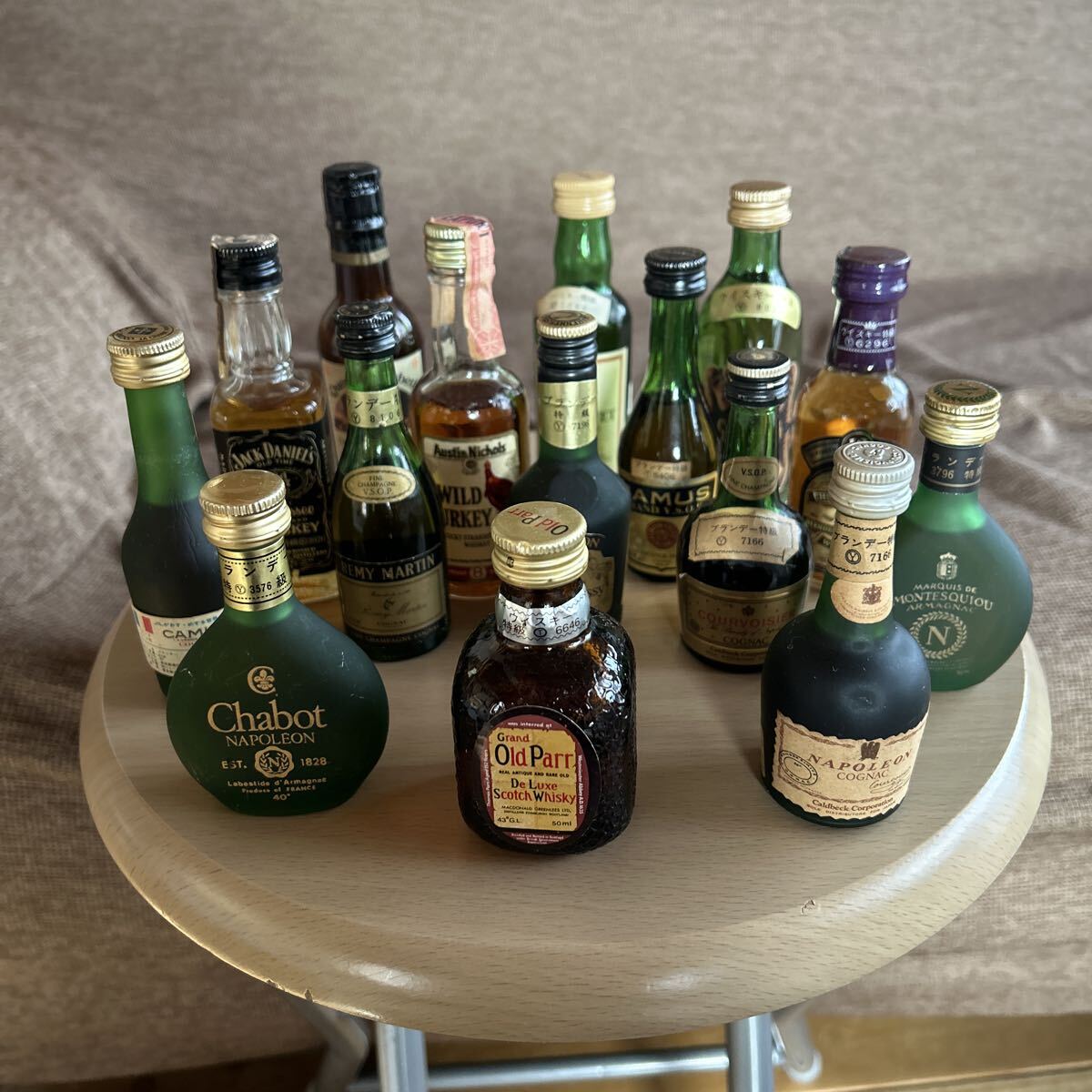 未開栓 洋酒ミニボトル 15点セット ブランデー ウイスキー 古酒 洋酒 拍卖