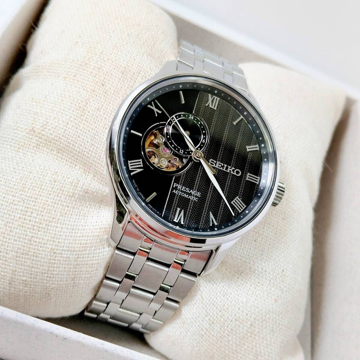 【新品未使用】 SEIKO セイコー SARY093 PRESAGE プレサージュ 腕時計 自動巻き SS 裏スケ 機械式 オートマティック 箱 保証書付属 メンズ拍卖
