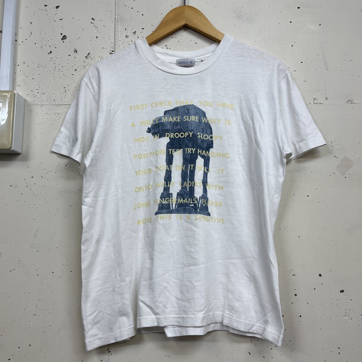 90s 90年代 STAR WARS スターウォーズ シングルステッチ 白 ホワイト Tシャツ 半袖 Tee KIDS L 14-16 キッズ 拍卖