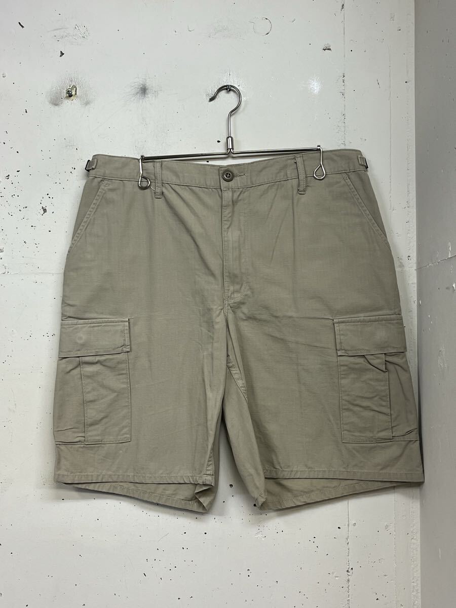 PROPPER ミリタリー カーゴパンツ ハーフパンツ ショートパンツ M w88 100%コットン ベージュ リップストップ生地拍卖