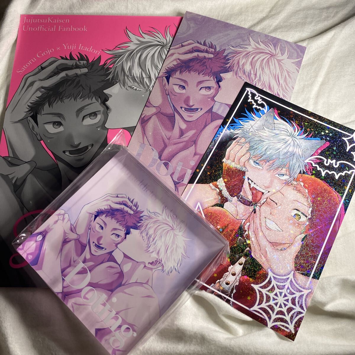 10/19SPARK新刊セット Doting 爆裂サンバ/パラリラパラリラさま 妖言 呪術 五悠 同人誌 アクリルブロック付 わんぱら!拍卖