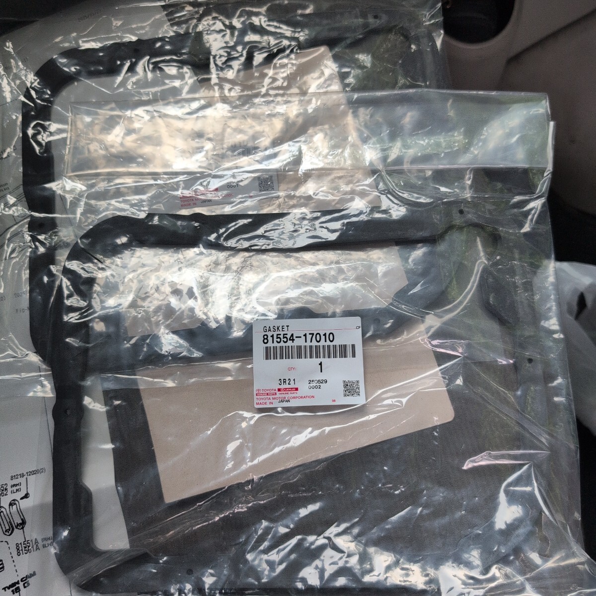 ★即決 未使用品 MR2 AW11 リアテールランプガスケット左右2個セット トヨタ純正品番81554-17010⑩拍卖