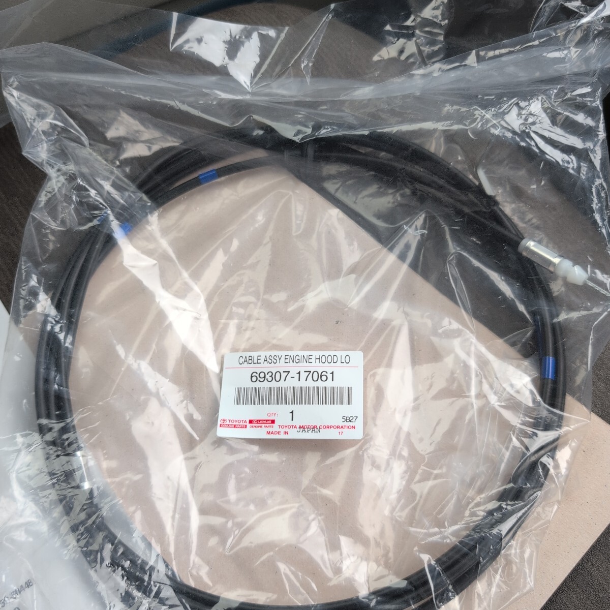 ▲即決 未使用品 MR2 SW20 リアエンジンフードロックワイヤー トヨタ純正品番69307-17061⑩拍卖