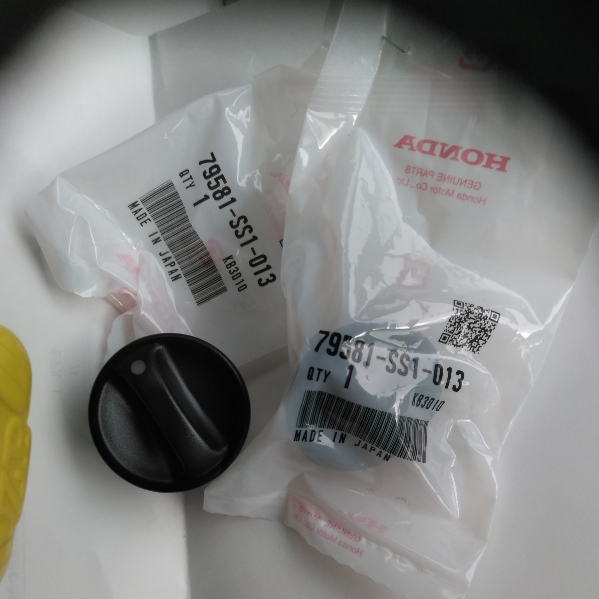 ★即決送料込み 二個セット 未使用品 ホンダビートPP1 ヒーターノブ ヒーターコントロールノブエアコンノブ 純正品番79581-SS1-013⑪拍卖