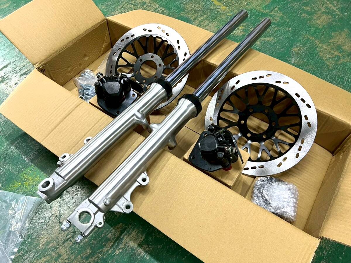 GS400 フロントダブル バフ ノーマルセット/ 純正リプロ ダブルディスクGS400E GS400L GT380 GSX400F GSX400E拍卖