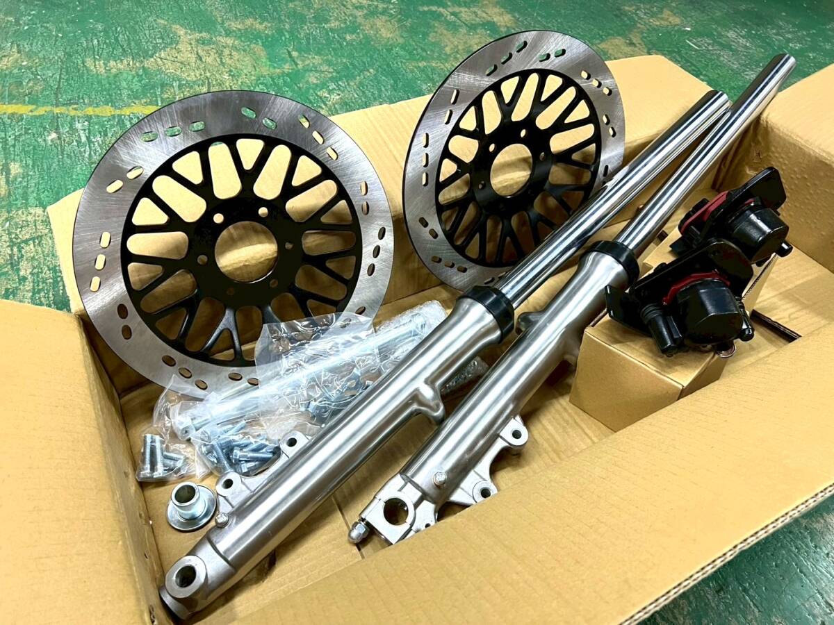 GS400 フロントダブル バフ ノーマルセット/ 純正リプロ ダブルディスクGS400E GS400L GT380 GSX400F GSX400E拍卖