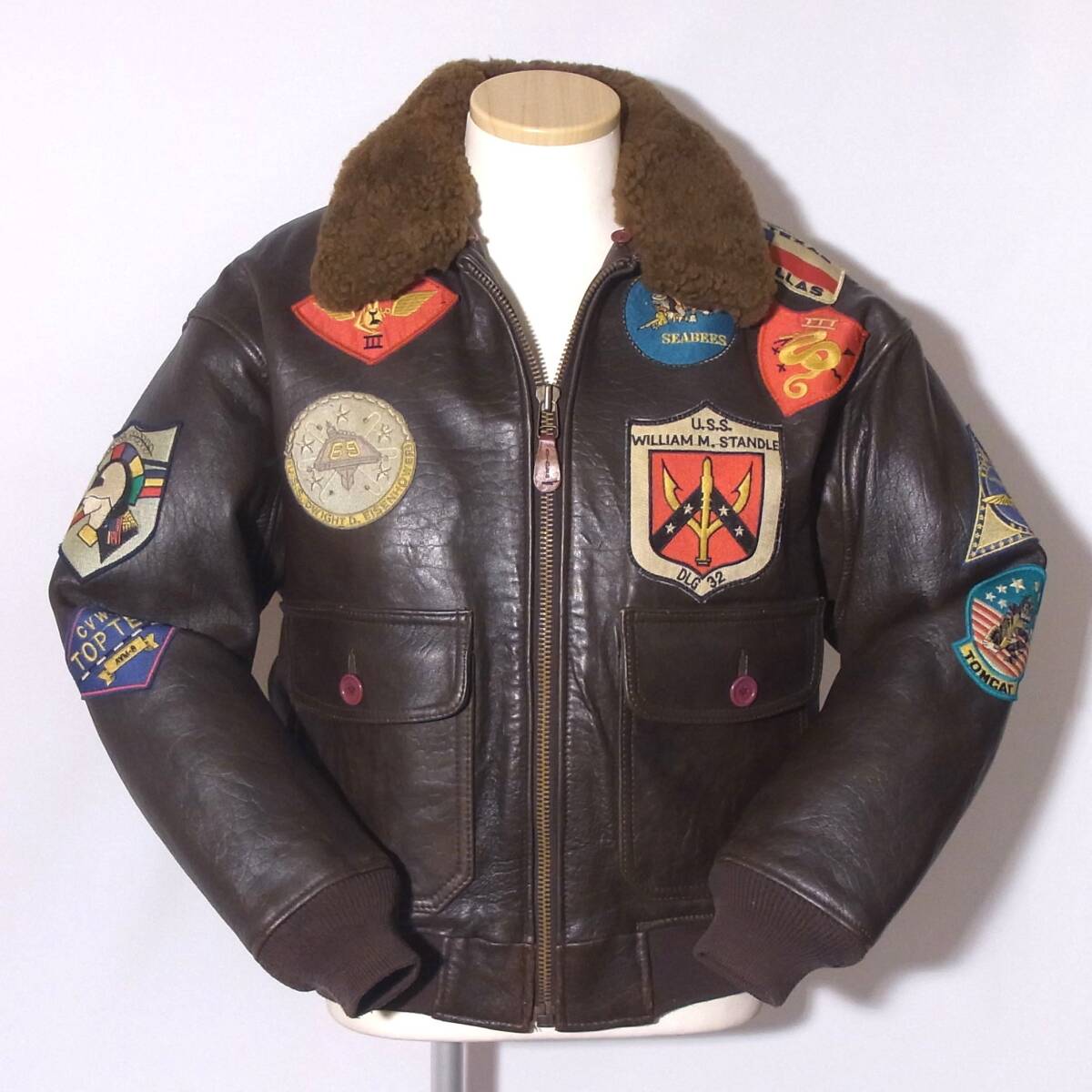 AVIREX【アビレックスG-1トップガンモデルS】M程/人気定番/⑩拍卖