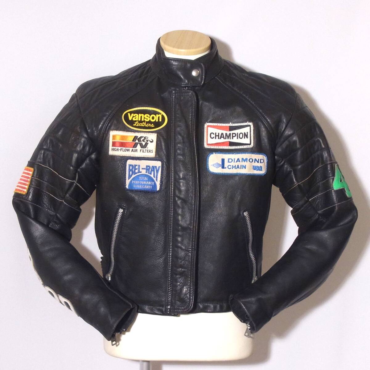 VANSON【バンソン/ライダースTC40】Lサイズ程/伝説のトム・クルーズモデル/①拍卖