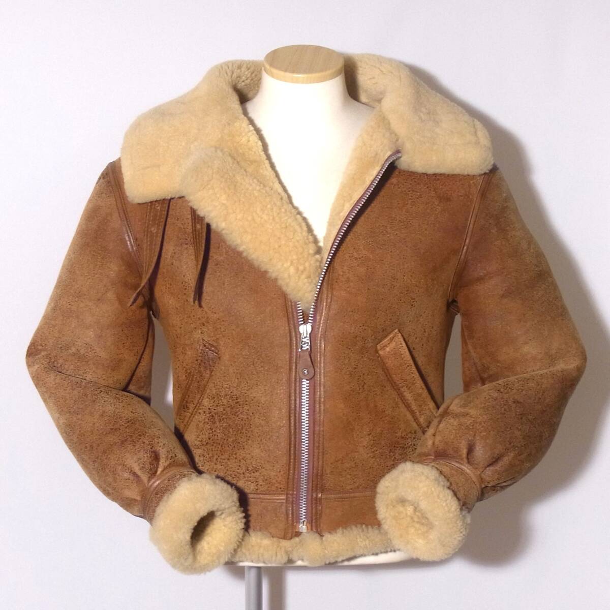 AVIREX【アビレックスB-3/38】限定レアカラーお洒落な赤茶/⑪拍卖