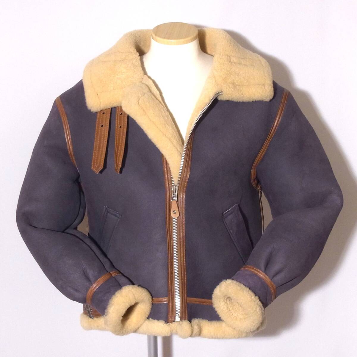 AVIREX【アビレックスB-3/42】レアカラーお洒落なブルーパープル/⑤拍卖