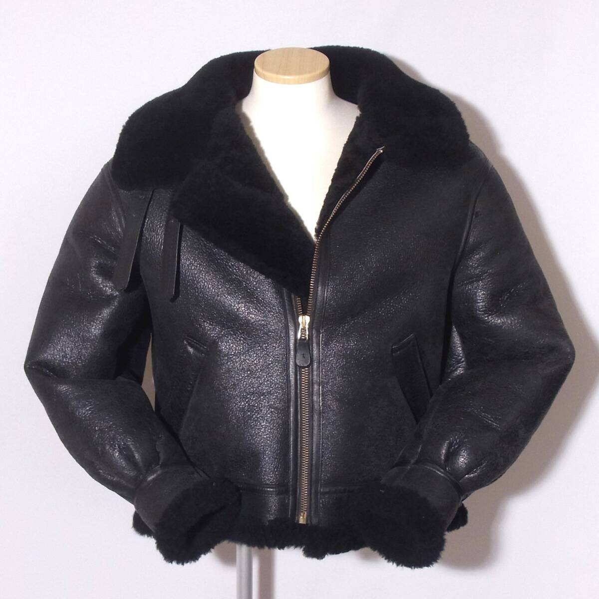 美品AVIREX【アビレックスB-3/44】人気の黒!大きいサイズ3L程/⑦拍卖