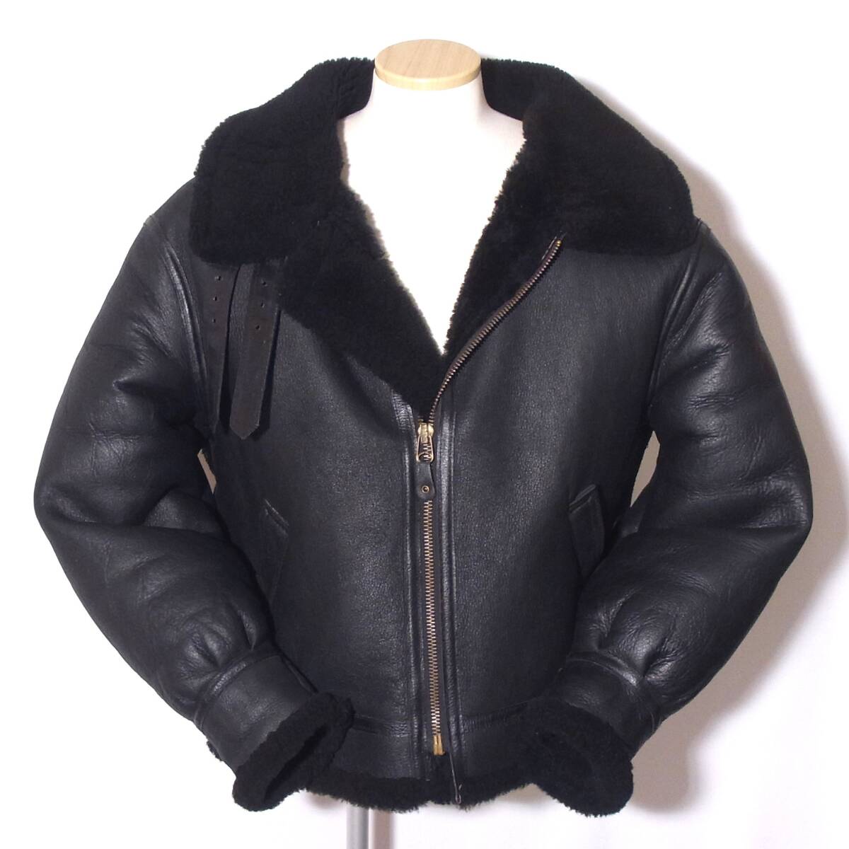 良好AVIREX【アビレックスB-3/50黒】入手困難な大きいサイズ/⑯拍卖