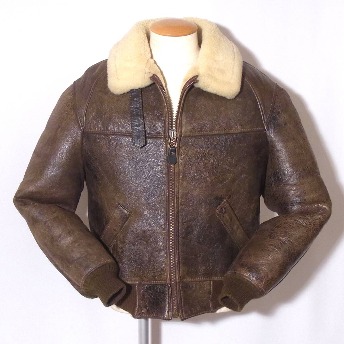 AVIREX【アビレックスB-6/38初期ヴィンテージ】M程コンパクトでお洒落/B3/⑤拍卖