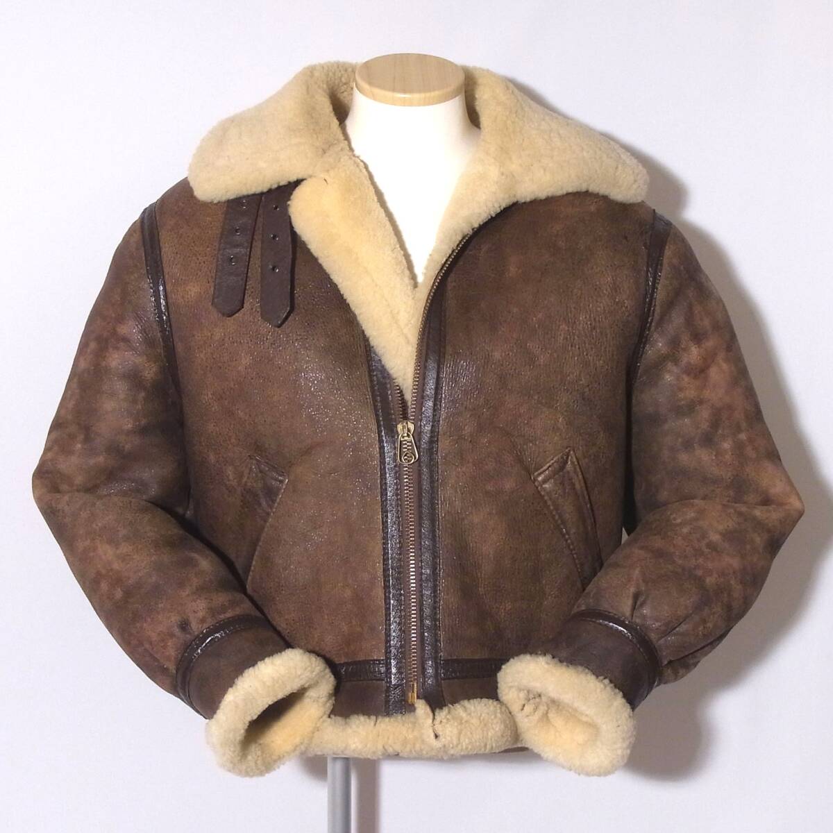 Schott【ショットB-3フライトジャケット/44】大きいサイズ/①拍卖