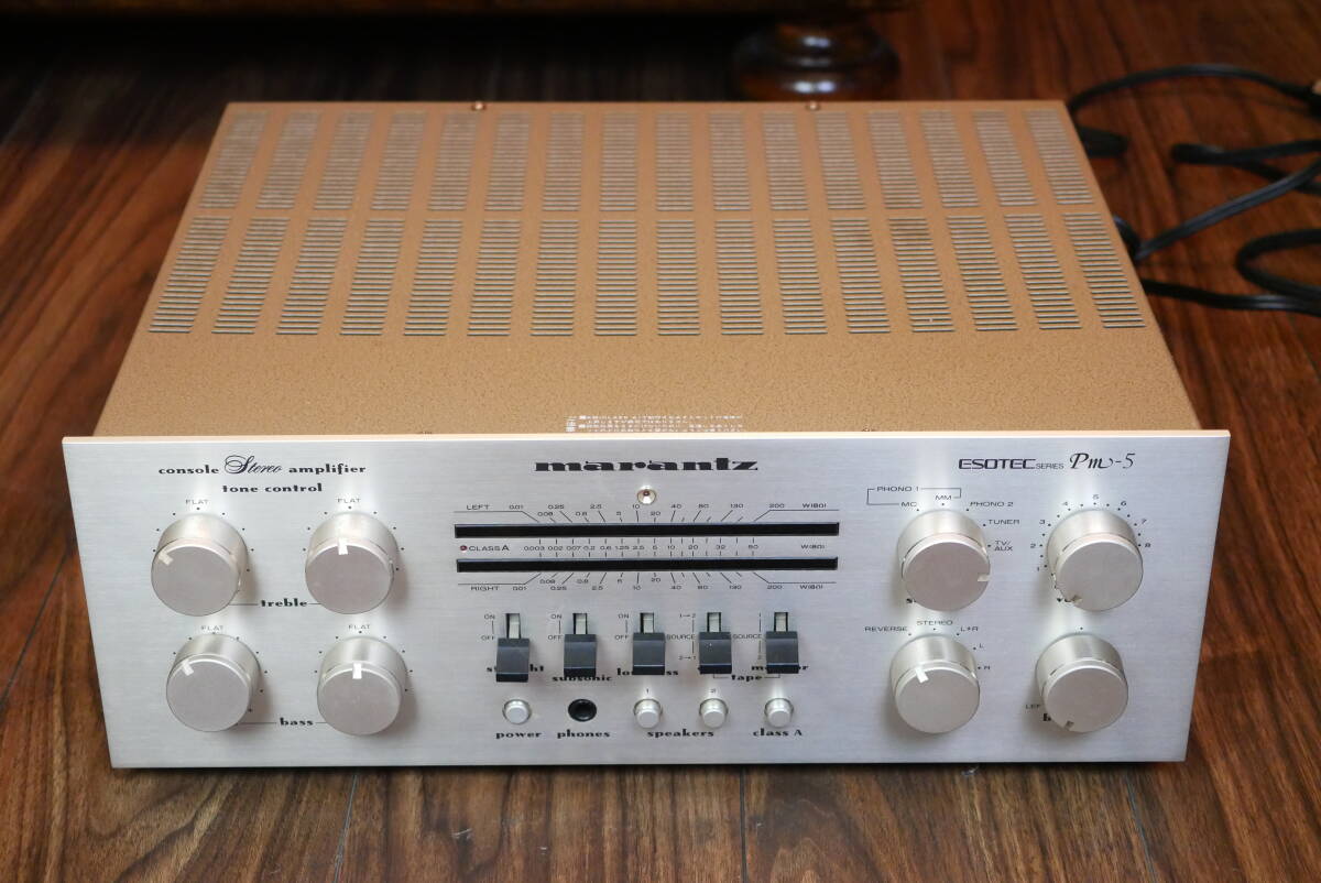 MARANTZ マランツ PM-5 プリメインアンプ 綺麗ですが、ジャンクです。 修理できる方へ。拍卖