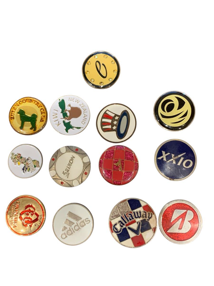 【1円〜】ゴルフマーカー まとめ 13個 マグネット 拍卖