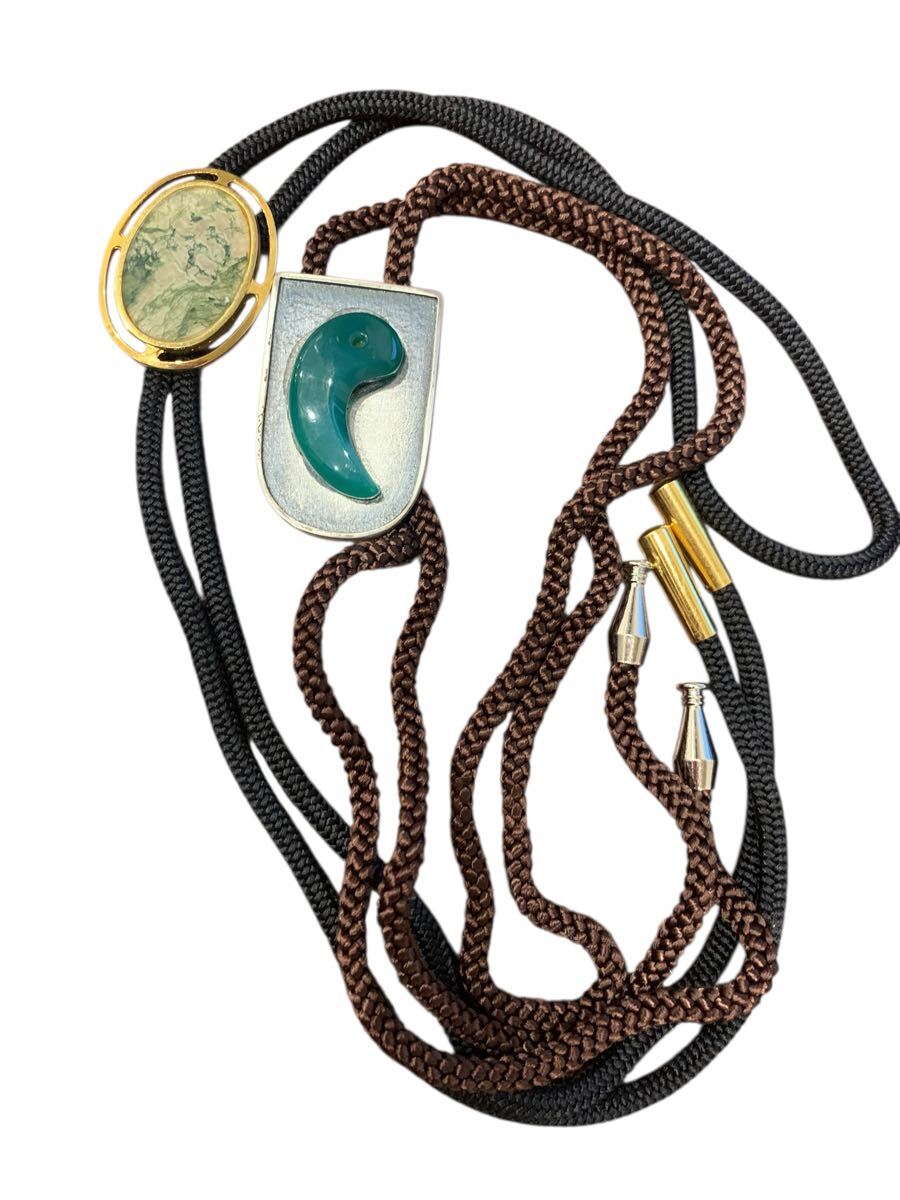 【1円〜】ループタイ 2本セット ネクタイ レトロ アクセサリー拍卖