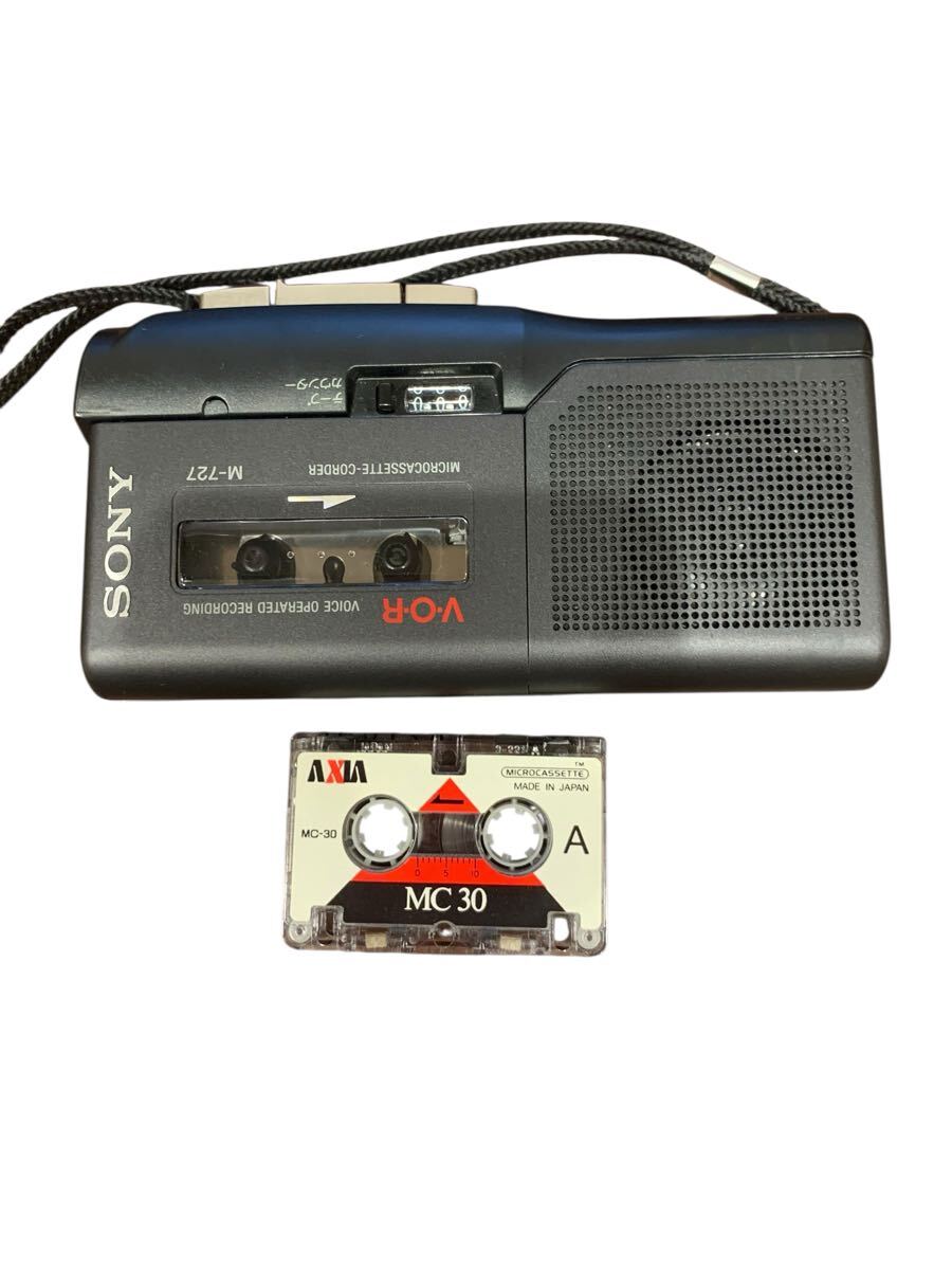 【1円〜】SONY カセットレコーダー M-727 マイクロカセットレコーダー V.O.R ソニー 昭和レトロ ジャンク品拍卖