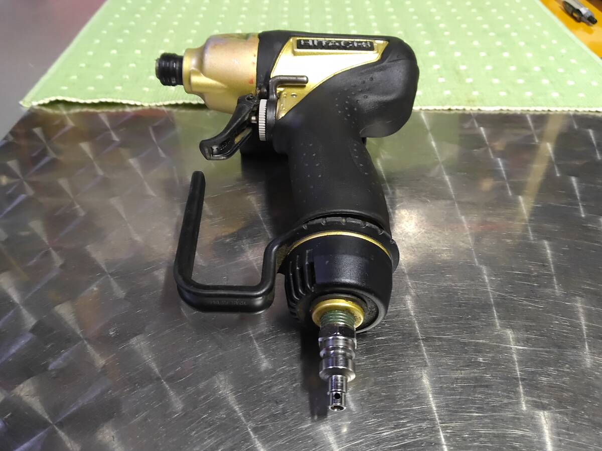 日立工機「WH 12H2」高圧エアインパクトドライバ/ 黒×金ゴールドブラックカラー(中古)DIYプロ作業エアー工具 拍卖
